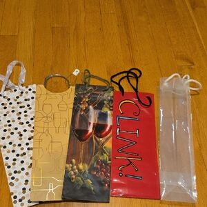 Wine / Bottle Gift Bags - Set Of 5